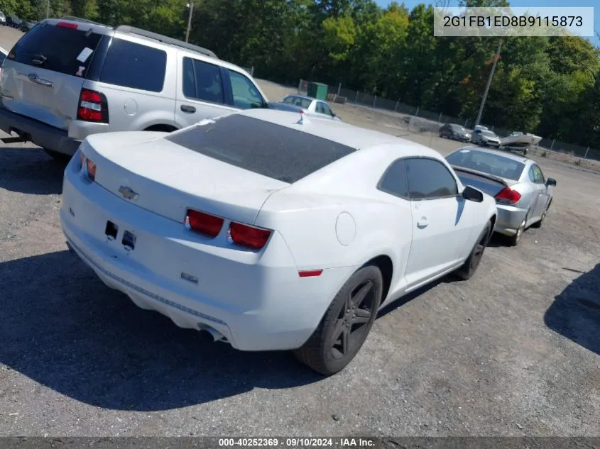 2011 Chevrolet Camaro Lt VIN: 2G1FB1ED8B9115873 Lot: 40252369