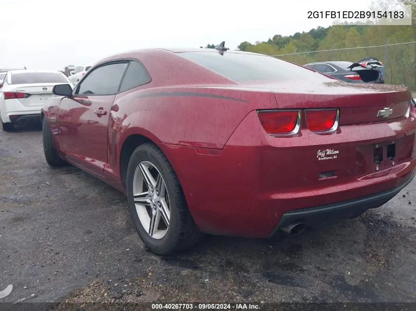 2011 Chevrolet Camaro 1Lt VIN: 2G1FB1ED2B9154183 Lot: 40267703