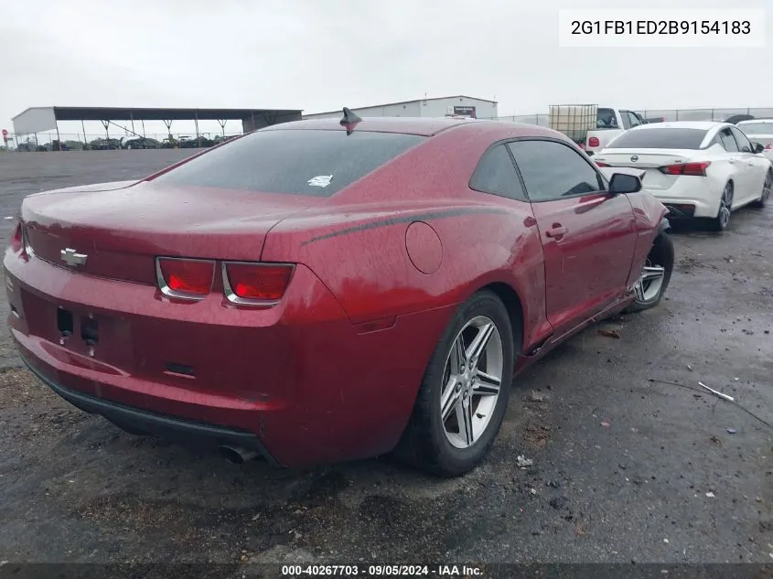 2G1FB1ED2B9154183 2011 Chevrolet Camaro 1Lt