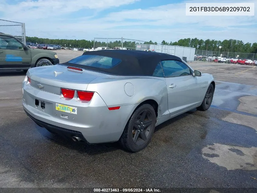 2G1FB3DD6B9209702 2011 Chevrolet Camaro 1Lt