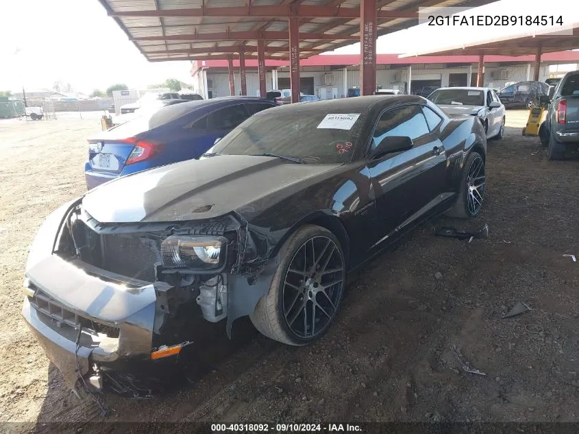 2011 Chevrolet Camaro 2Ls VIN: 2G1FA1ED2B9184514 Lot: 40318092