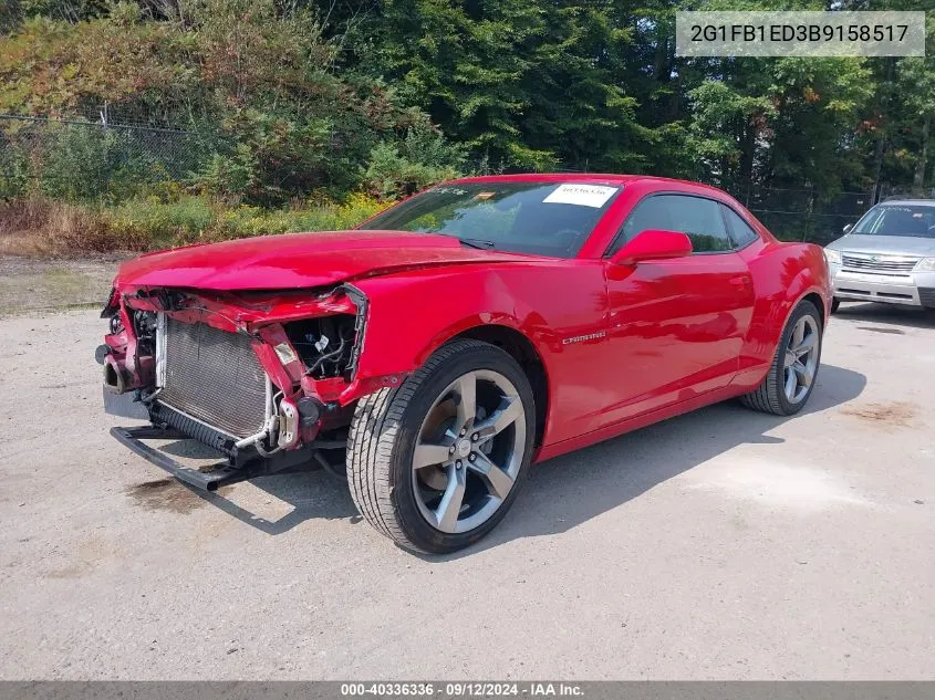 2011 Chevrolet Camaro 1Lt VIN: 2G1FB1ED3B9158517 Lot: 40336336