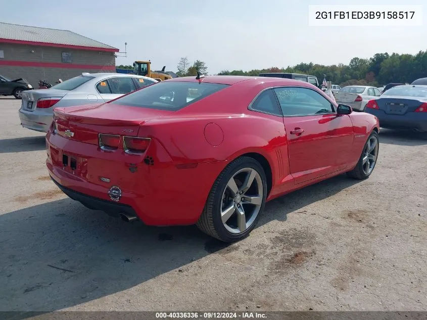 2G1FB1ED3B9158517 2011 Chevrolet Camaro 1Lt