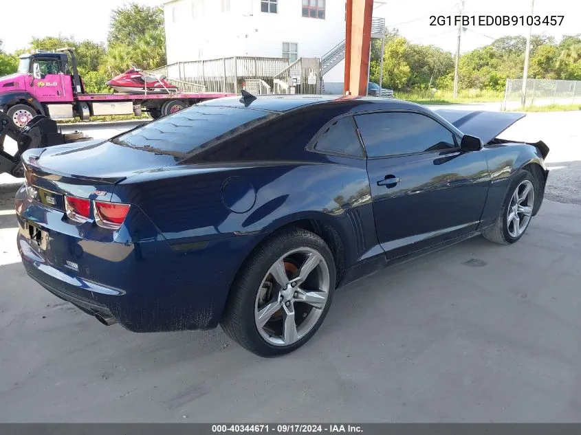 2011 Chevrolet Camaro 1Lt VIN: 2G1FB1ED0B9103457 Lot: 40344671