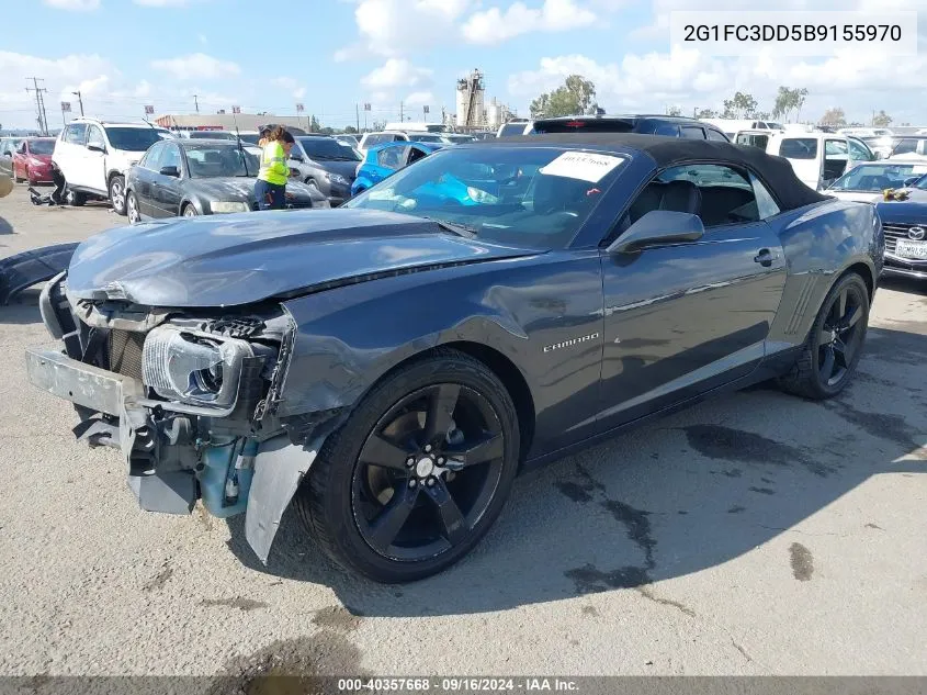 2G1FC3DD5B9155970 2011 Chevrolet Camaro Lt