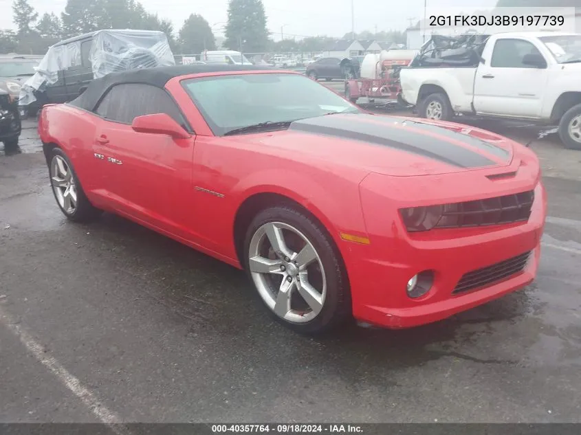 2011 Chevrolet Camaro 2Ss VIN: 2G1FK3DJ3B9197739 Lot: 40357764