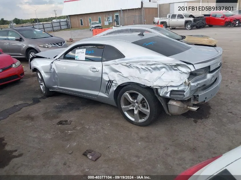 2G1FB1ED5B9137801 2011 Chevrolet Camaro 1Lt