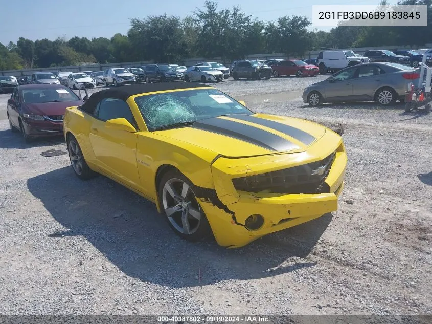 2011 Chevrolet Camaro 1Lt VIN: 2G1FB3DD6B9183845 Lot: 40387802