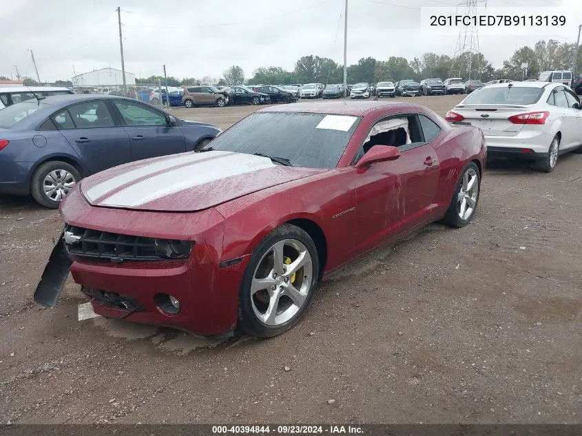 2011 Chevrolet Camaro 2Lt VIN: 2G1FC1ED7B9113139 Lot: 40394844