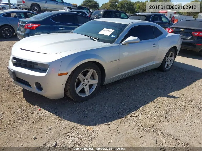 2011 Chevrolet Camaro 1Lt VIN: 2G1FB1ED8B9182912 Lot: 40402865