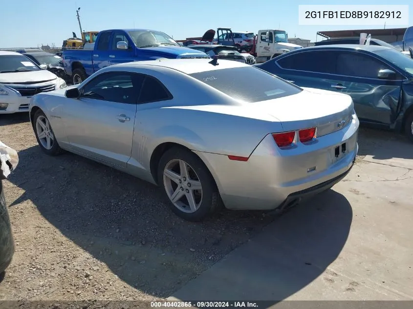 2011 Chevrolet Camaro 1Lt VIN: 2G1FB1ED8B9182912 Lot: 40402865