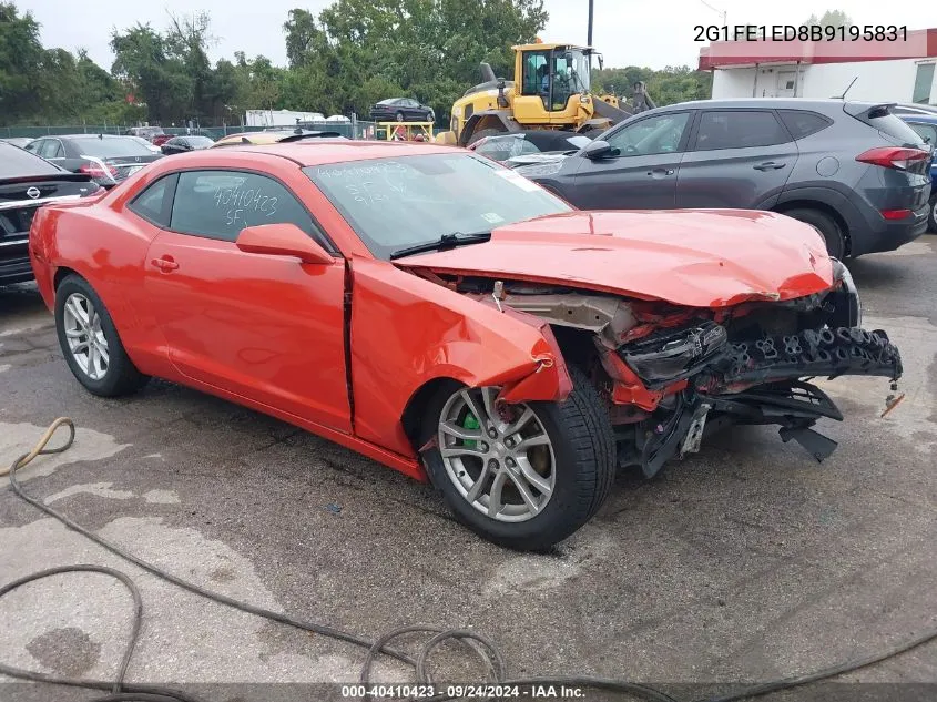 2011 Chevrolet Camaro 1Ls VIN: 2G1FE1ED8B9195831 Lot: 40410423