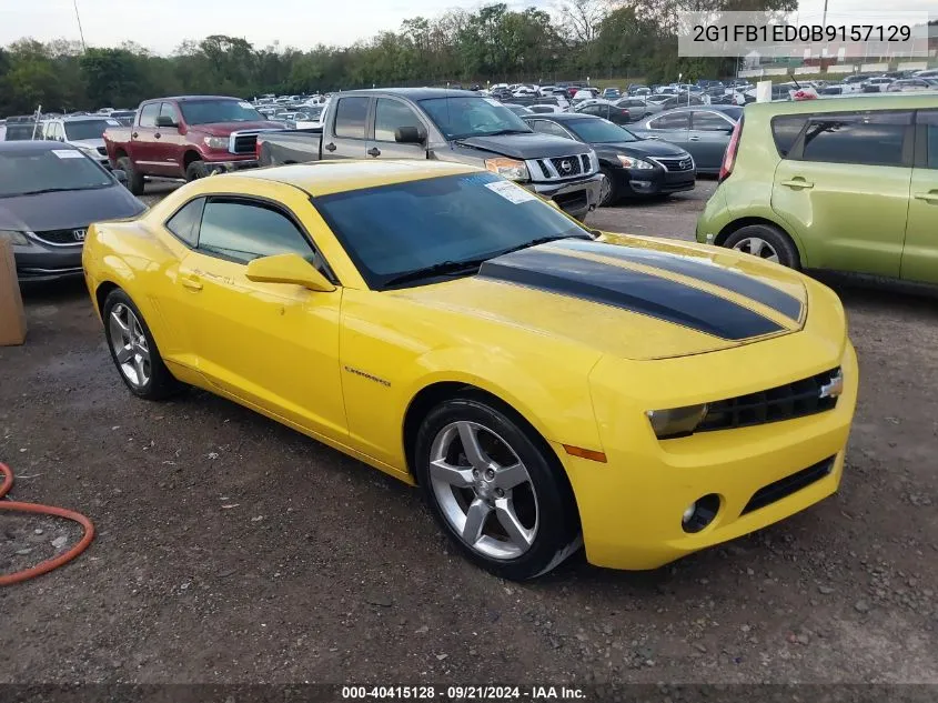 2011 Chevrolet Camaro 1Lt VIN: 2G1FB1ED0B9157129 Lot: 40415128