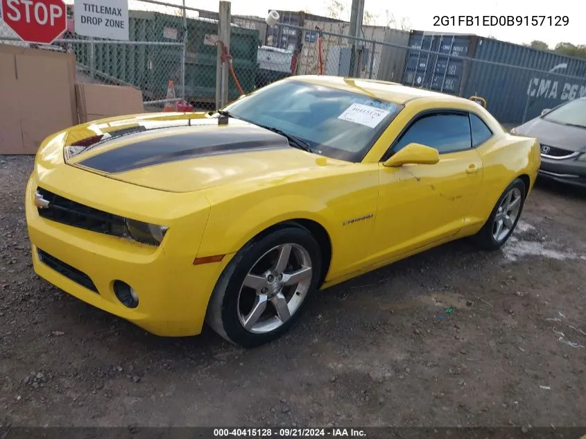 2011 Chevrolet Camaro 1Lt VIN: 2G1FB1ED0B9157129 Lot: 40415128