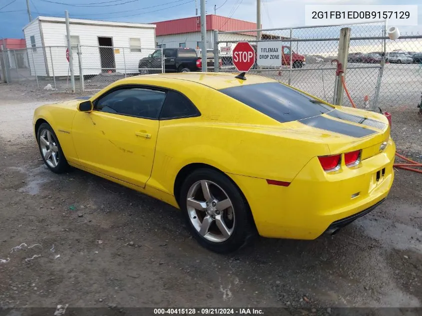 2011 Chevrolet Camaro 1Lt VIN: 2G1FB1ED0B9157129 Lot: 40415128