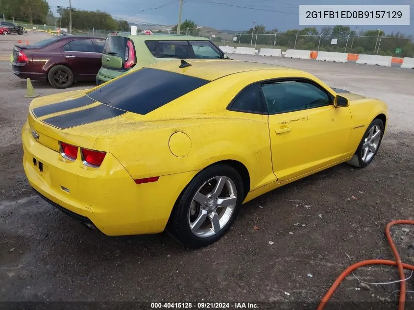 2011 Chevrolet Camaro 1Lt VIN: 2G1FB1ED0B9157129 Lot: 40415128