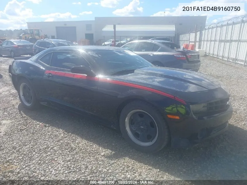 2011 Chevrolet Camaro 2Ls VIN: 2G1FA1ED4B9160750 Lot: 40451200