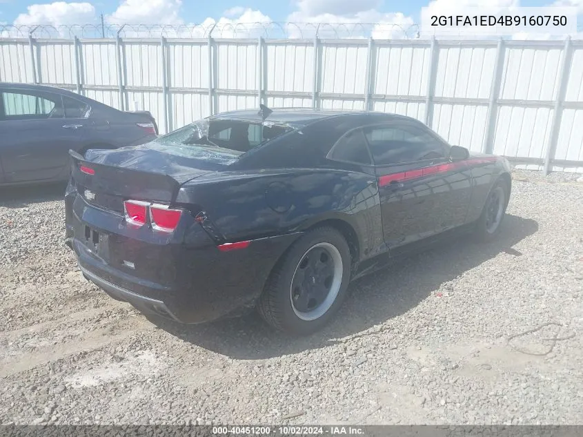 2011 Chevrolet Camaro 2Ls VIN: 2G1FA1ED4B9160750 Lot: 40451200