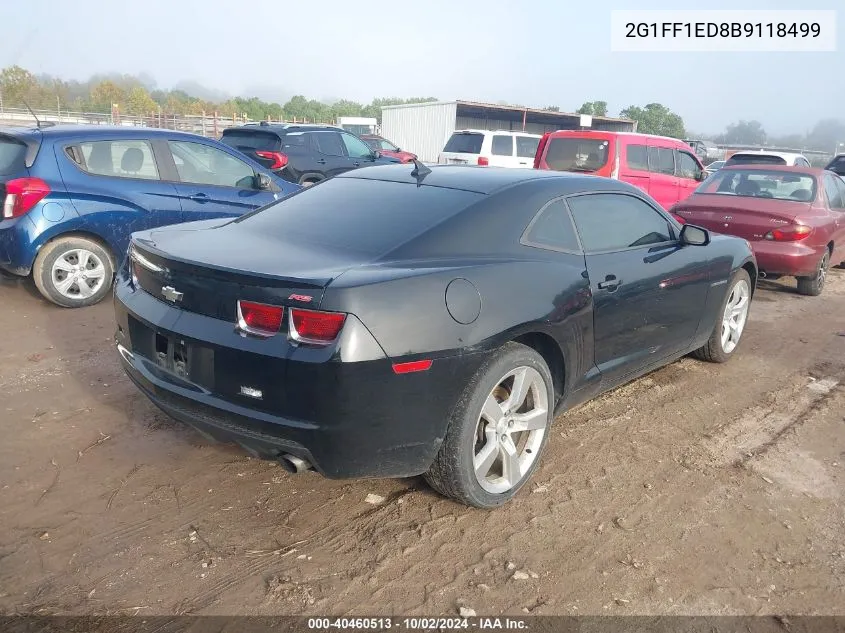 2011 Chevrolet Camaro 1Lt VIN: 2G1FF1ED8B9118499 Lot: 40460513