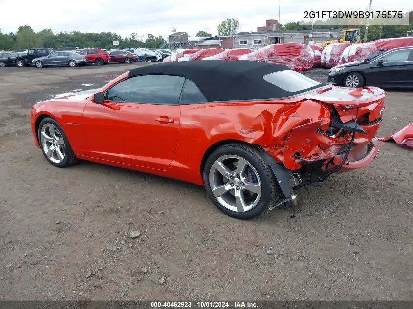 2011 Chevrolet Camaro 2Ss VIN: 2G1FT3DW9B9175575 Lot: 40462923