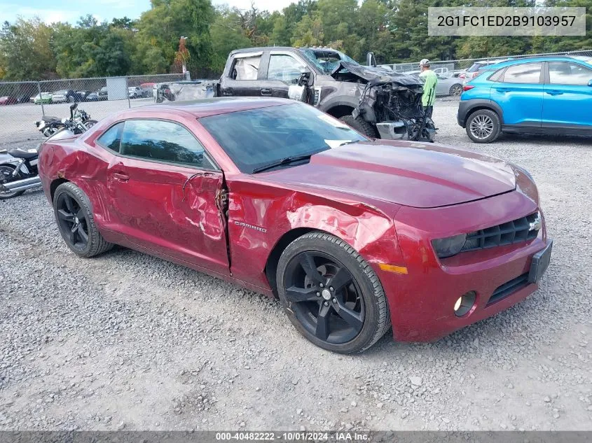 2011 Chevrolet Camaro 2Lt VIN: 2G1FC1ED2B9103957 Lot: 40482222