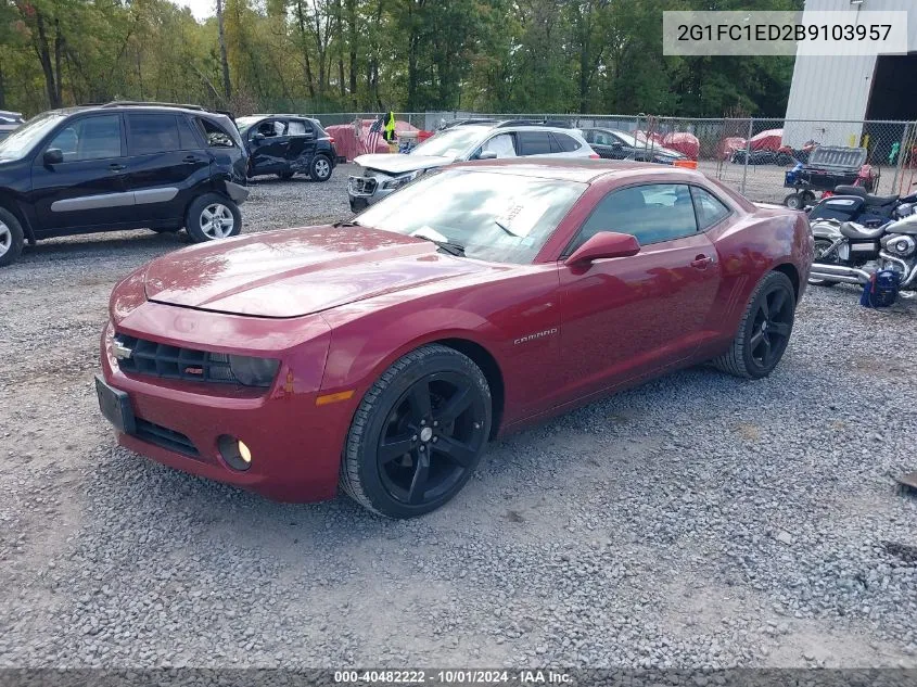 2011 Chevrolet Camaro 2Lt VIN: 2G1FC1ED2B9103957 Lot: 40482222