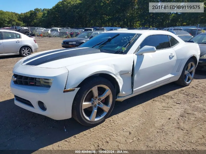 2011 Chevrolet Camaro 1Lt VIN: 2G1FB1ED9B9119575 Lot: 40494505