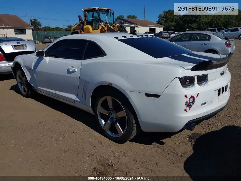 2011 Chevrolet Camaro 1Lt VIN: 2G1FB1ED9B9119575 Lot: 40494505