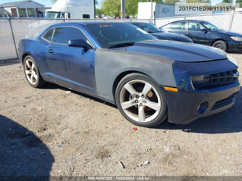 2011 Chevrolet Camaro 2Lt VIN: 2G1FC1ED9B9151956 Lot: 40497293