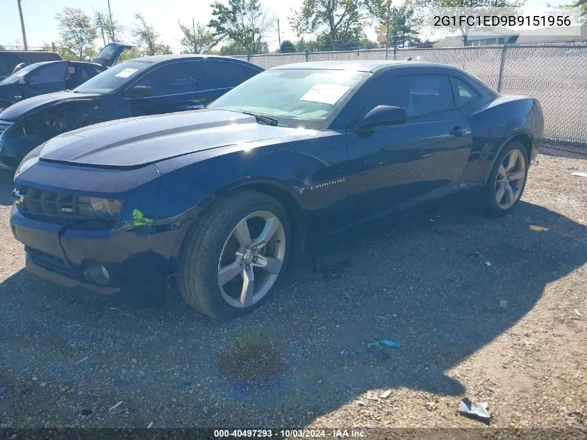 2011 Chevrolet Camaro 2Lt VIN: 2G1FC1ED9B9151956 Lot: 40497293