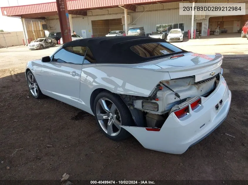 2011 Chevrolet Camaro 1Lt VIN: 2G1FB3DD2B9212984 Lot: 40499474