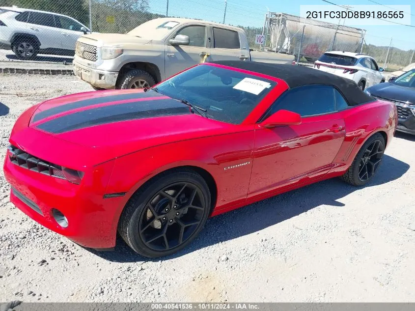 2011 Chevrolet Camaro 2Lt VIN: 2G1FC3DD8B9186565 Lot: 40541536