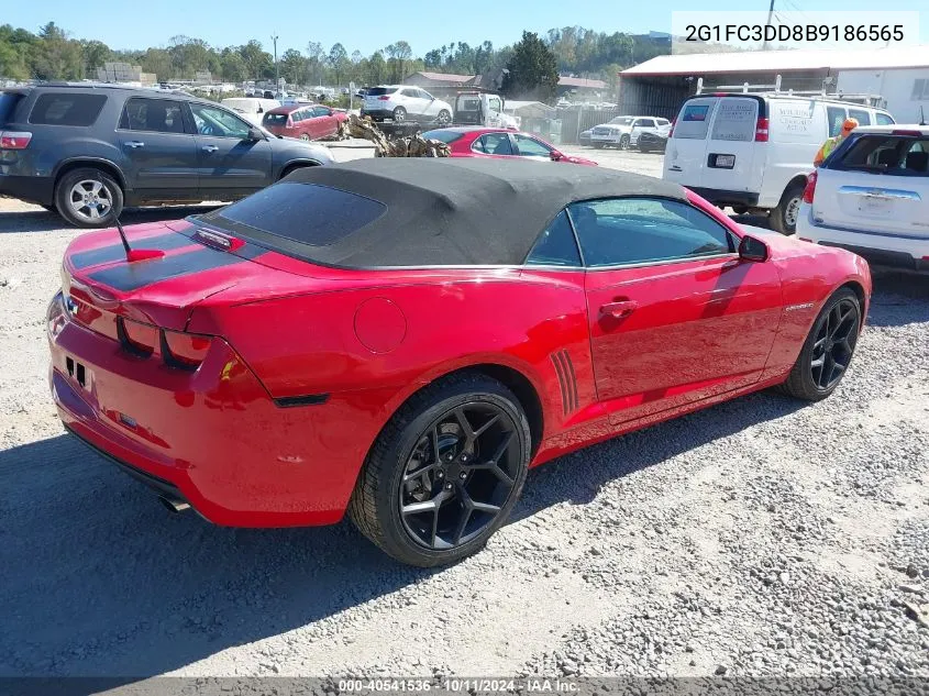 2G1FC3DD8B9186565 2011 Chevrolet Camaro 2Lt