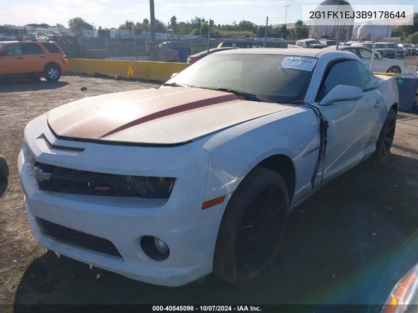 2G1FK1EJ3B9178644 2011 Chevrolet Camaro 2Ss