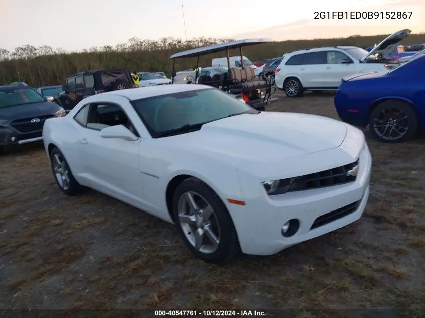 2011 Chevrolet Camaro 1Lt VIN: 2G1FB1ED0B9152867 Lot: 40547761