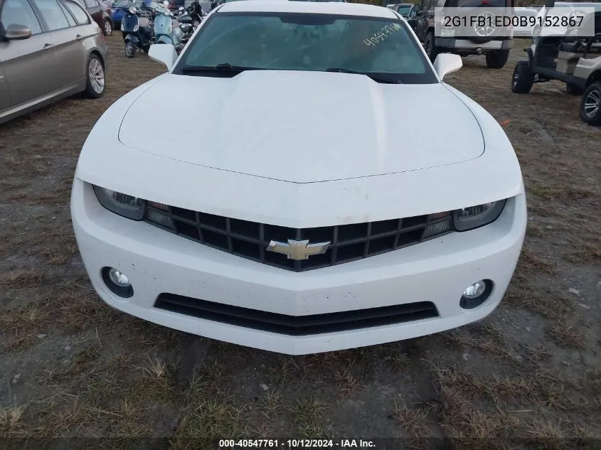 2G1FB1ED0B9152867 2011 Chevrolet Camaro 1Lt