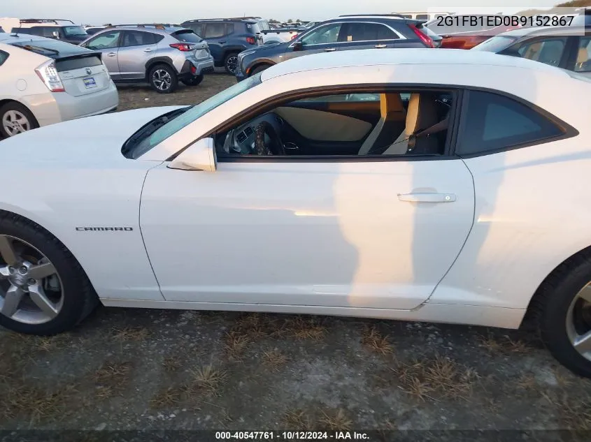 2G1FB1ED0B9152867 2011 Chevrolet Camaro 1Lt