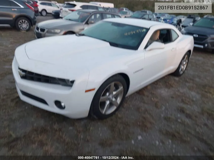 2G1FB1ED0B9152867 2011 Chevrolet Camaro 1Lt