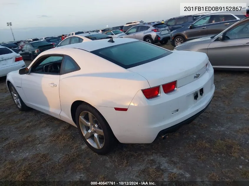 2G1FB1ED0B9152867 2011 Chevrolet Camaro 1Lt