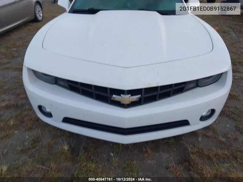 2G1FB1ED0B9152867 2011 Chevrolet Camaro 1Lt