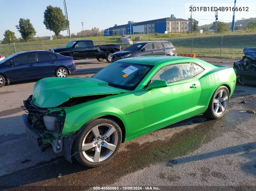 2011 Chevrolet Camaro Lt VIN: 2G1FB1ED4B9166612 Lot: 40550863