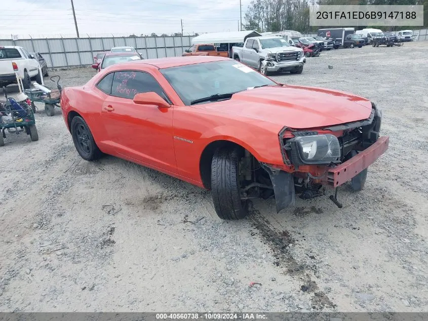 2011 Chevrolet Camaro 2Ls VIN: 2G1FA1ED6B9147188 Lot: 40560738