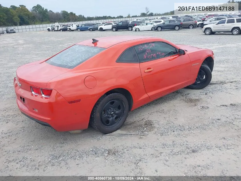 2G1FA1ED6B9147188 2011 Chevrolet Camaro 2Ls