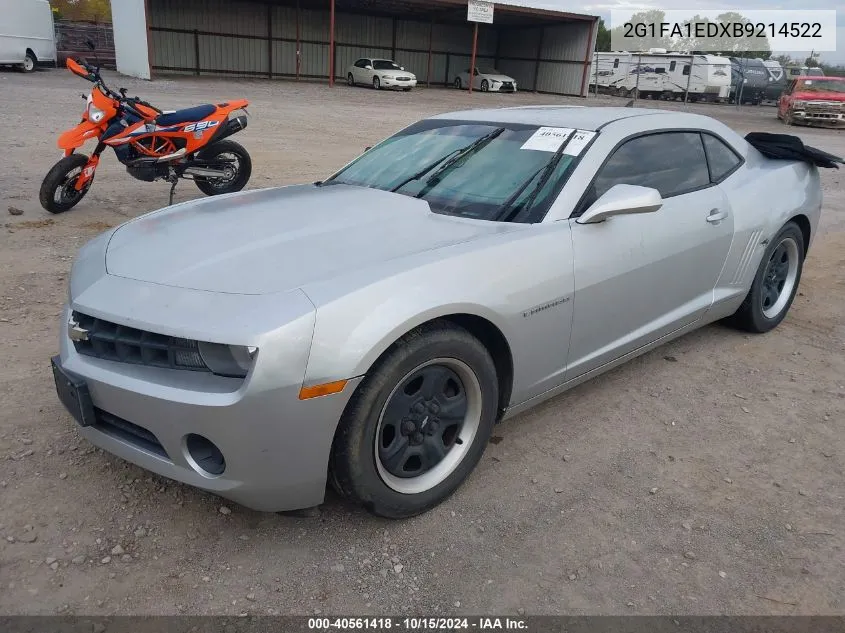 2G1FA1EDXB9214522 2011 Chevrolet Camaro 2Ls