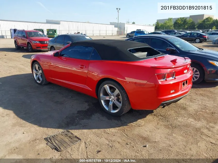 2G1FB3DD1B9201815 2011 Chevrolet Camaro 1Lt