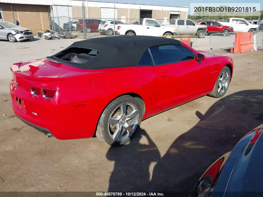 2G1FB3DD1B9201815 2011 Chevrolet Camaro 1Lt