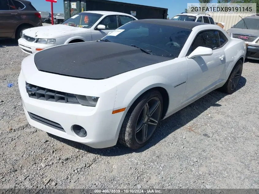 2011 Chevrolet Camaro 2Ls VIN: 2G1FA1EDXB9191145 Lot: 40578539