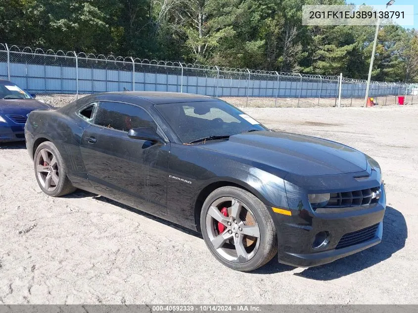 2011 Chevrolet Camaro 2Ss VIN: 2G1FK1EJ3B9138791 Lot: 40592339