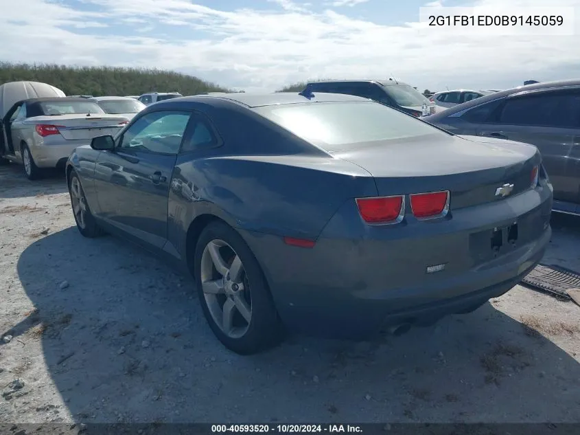 2011 Chevrolet Camaro Lt VIN: 2G1FB1ED0B9145059 Lot: 40593520