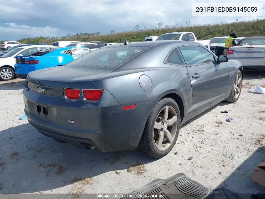 2011 Chevrolet Camaro Lt VIN: 2G1FB1ED0B9145059 Lot: 40593520